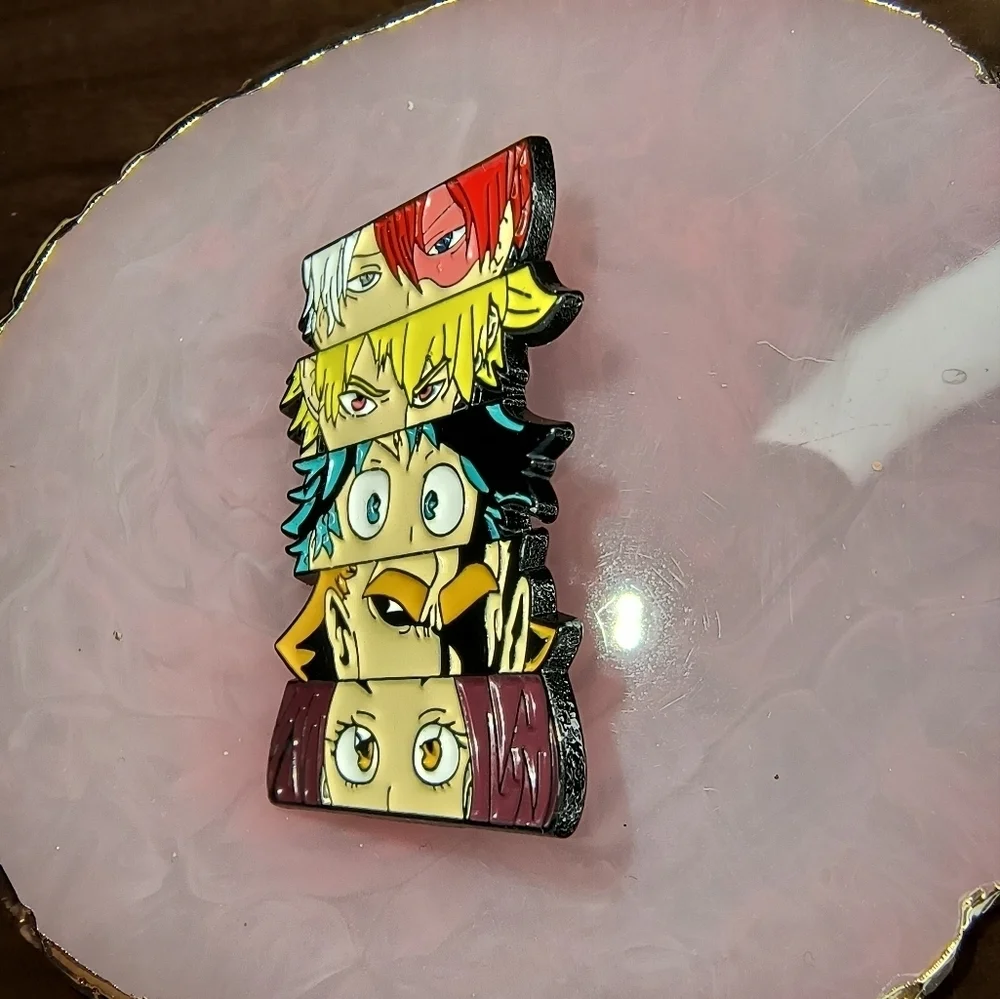 Anime Character Enamel Pin My Hero Academia MHA Izuku Totoroki All Might Deku